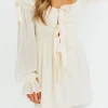 Online Worth Collective Macbeth Mini Dress in Cream