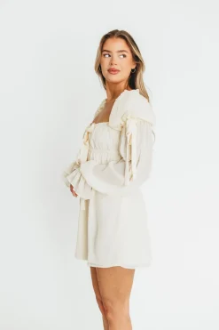 Online Worth Collective Macbeth Mini Dress in Cream