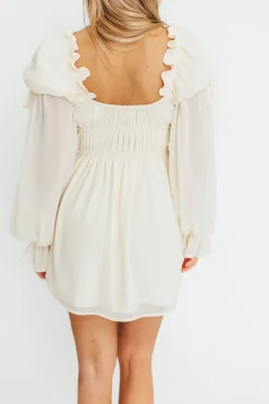 Online Worth Collective Macbeth Mini Dress in Cream