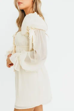 Online Worth Collective Macbeth Mini Dress in Cream