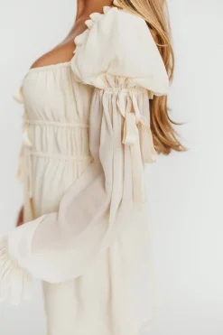 Online Worth Collective Macbeth Mini Dress in Cream