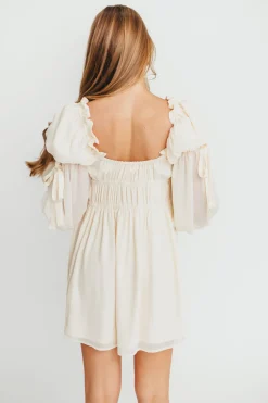 Online Worth Collective Macbeth Mini Dress in Cream