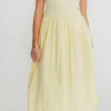 Discount Worth Collective Marisol Bubble Maxi Dress in Yellow