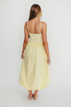 Discount Worth Collective Marisol Bubble Maxi Dress in Yellow