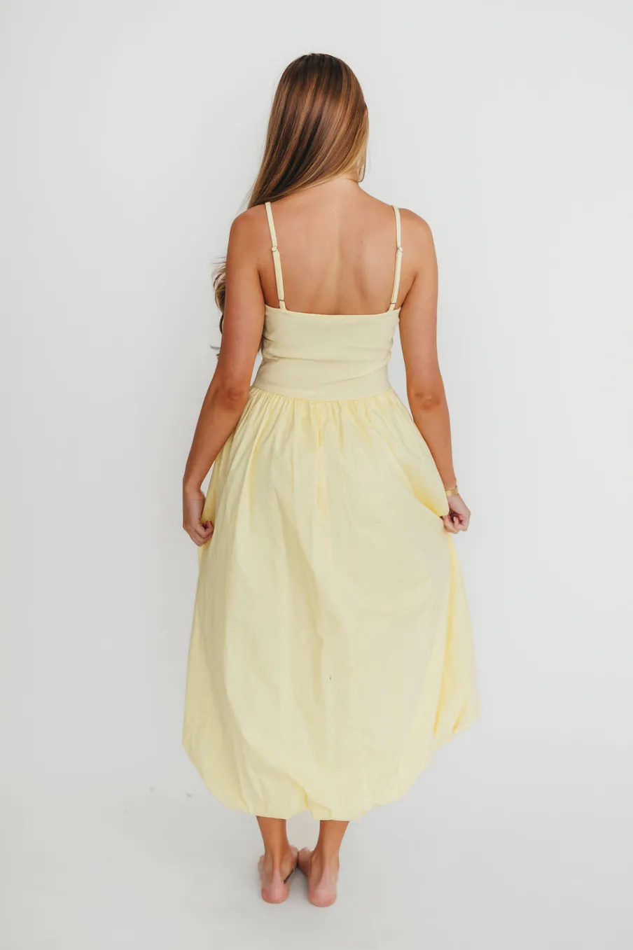 Discount Worth Collective Marisol Bubble Maxi Dress in Yellow