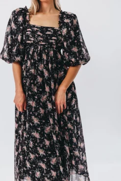 Discount Worth Collective Melody Maxi Dress in Black - Bump Friendly & Inclusive Sizing (S-3XL)