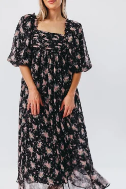Discount Worth Collective Melody Maxi Dress in Black - Bump Friendly & Inclusive Sizing (S-3XL)