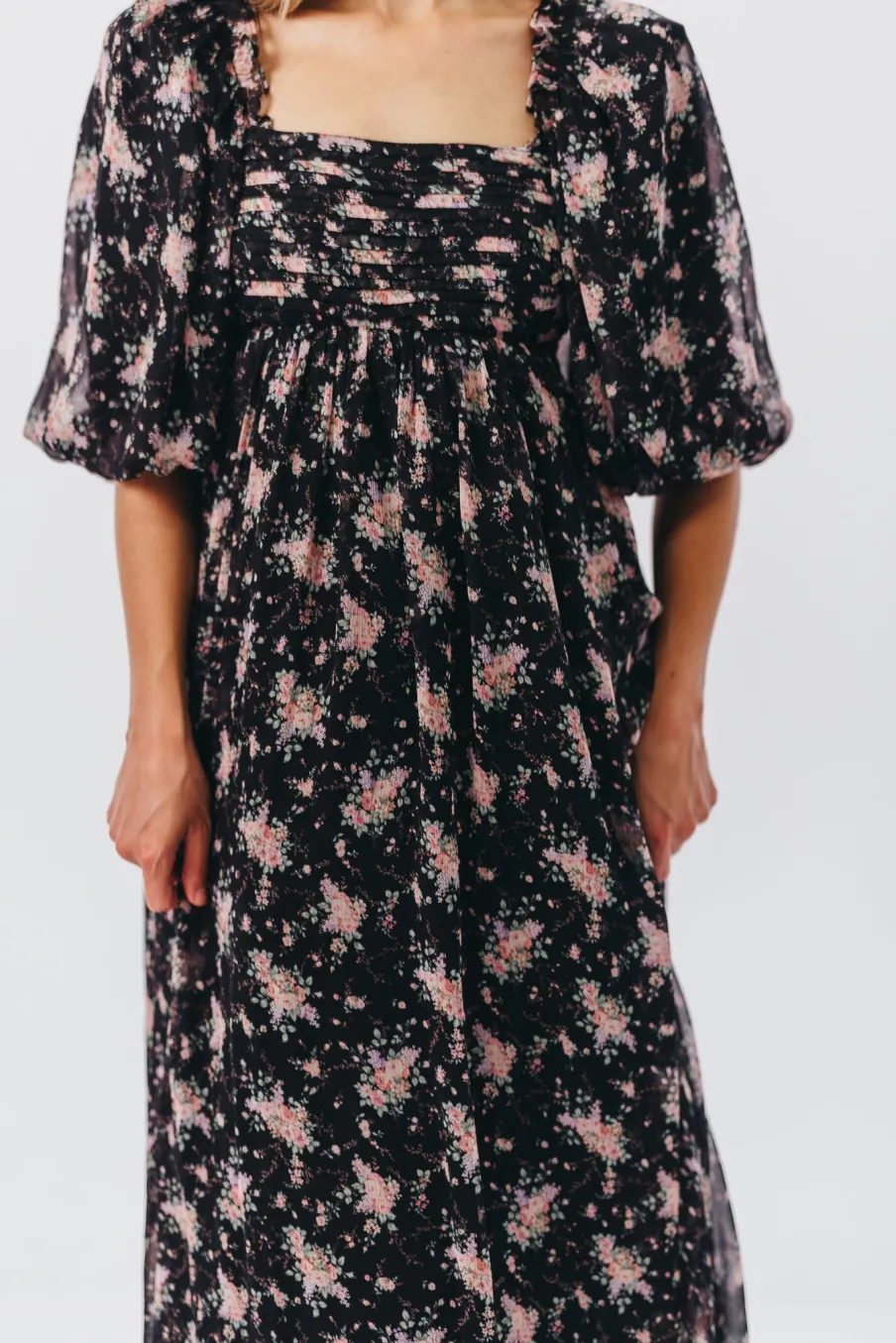 Discount Worth Collective Melody Maxi Dress in Black - Bump Friendly & Inclusive Sizing (S-3XL)
