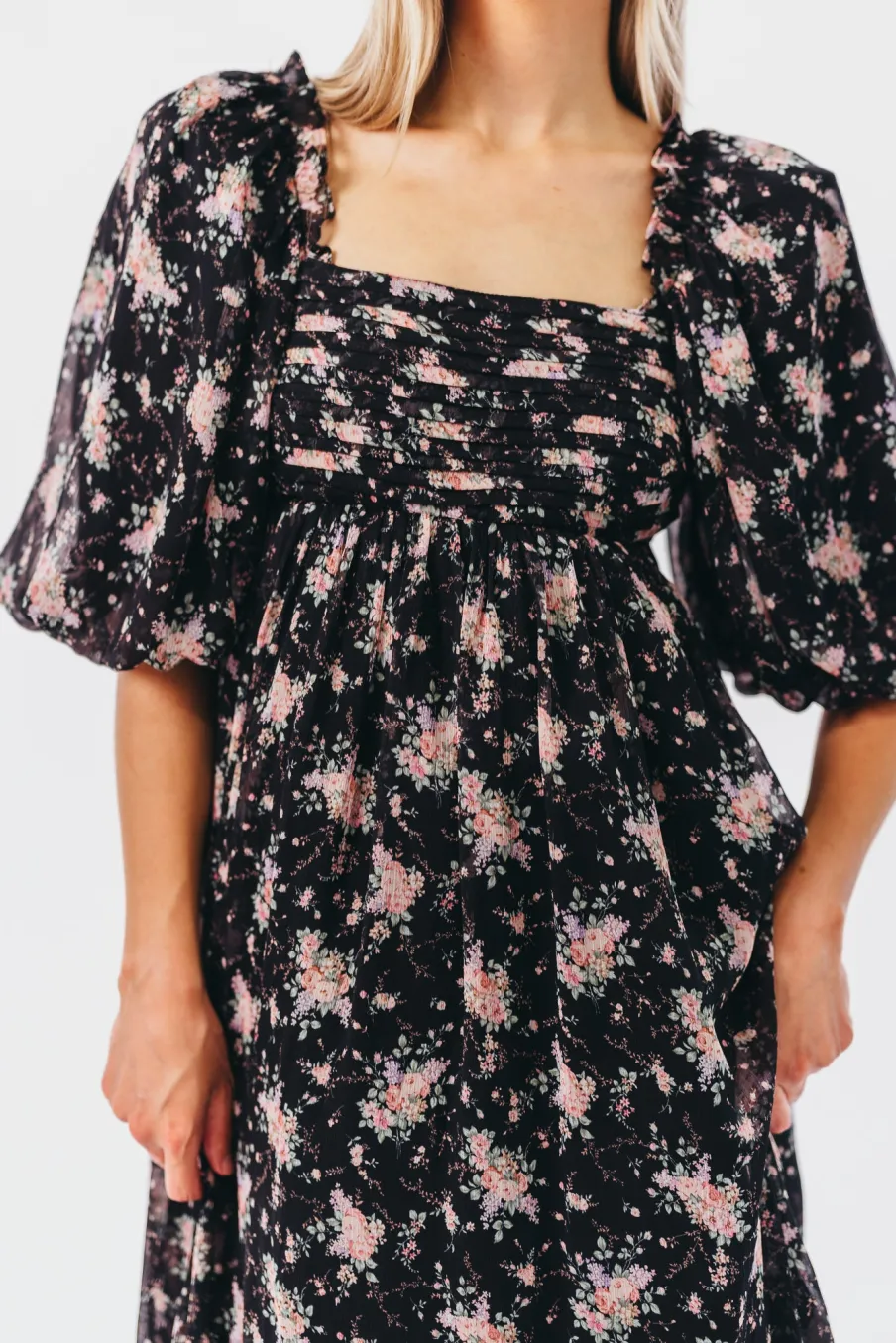 Discount Worth Collective Melody Maxi Dress in Black - Bump Friendly & Inclusive Sizing (S-3XL)
