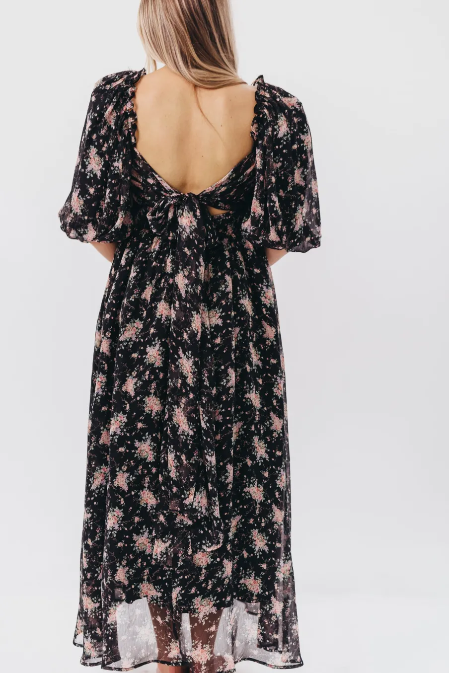 Discount Worth Collective Melody Maxi Dress in Black - Bump Friendly & Inclusive Sizing (S-3XL)