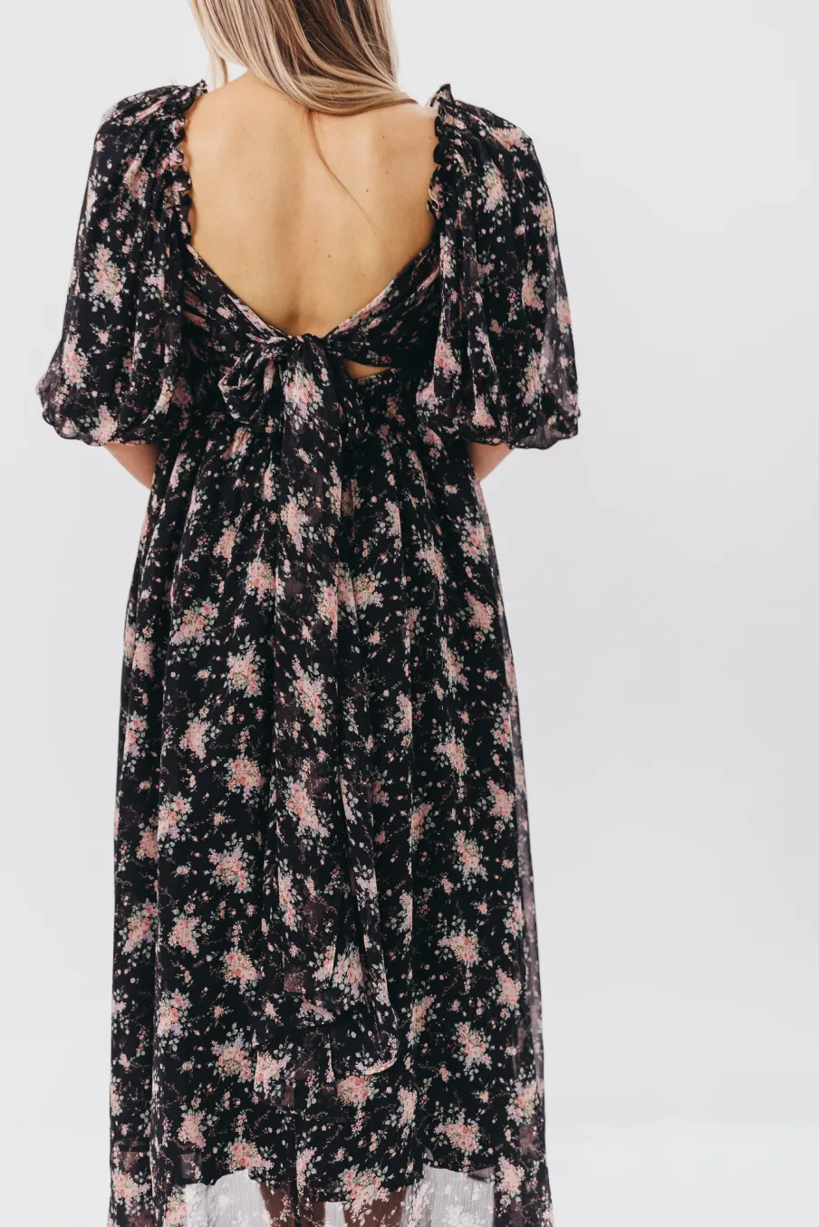 Discount Worth Collective Melody Maxi Dress in Black - Bump Friendly & Inclusive Sizing (S-3XL)
