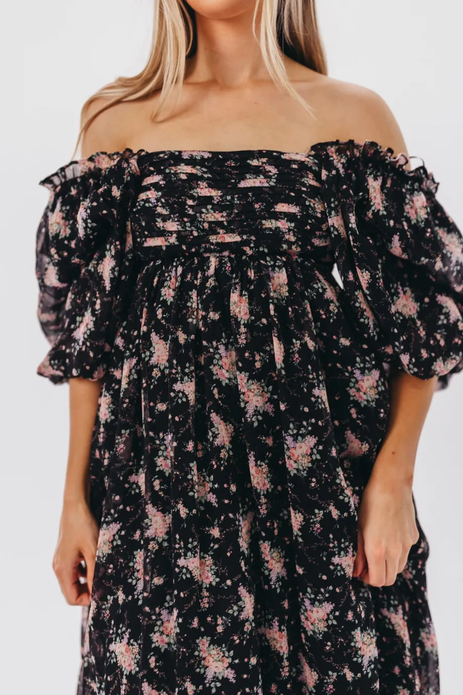 Discount Worth Collective Melody Maxi Dress in Black - Bump Friendly & Inclusive Sizing (S-3XL)
