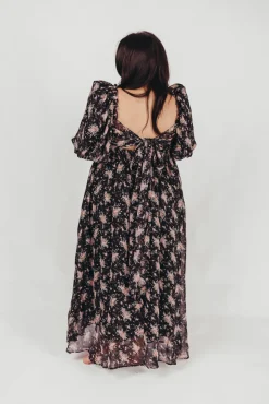Discount Worth Collective Melody Maxi Dress in Black - Bump Friendly & Inclusive Sizing (S-3XL)