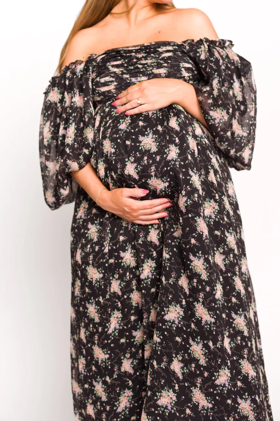 Discount Worth Collective Melody Maxi Dress in Black - Bump Friendly & Inclusive Sizing (S-3XL)