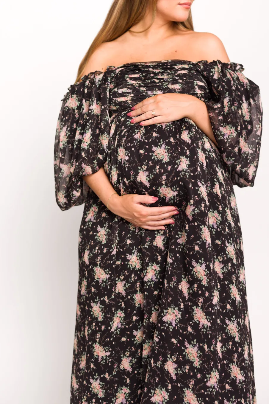 Discount Worth Collective Melody Maxi Dress in Black - Bump Friendly & Inclusive Sizing (S-3XL)