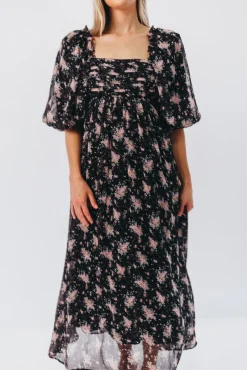 Discount Worth Collective Melody Maxi Dress in Black - Bump Friendly & Inclusive Sizing (S-3XL)