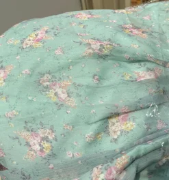Clearance Worth Collective Melody Maxi Dress in Turquoise Floral - Bump Friendly & Inclusive Sizi