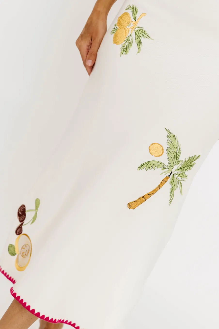 Sale Worth Collective Meyer Embroidered Sweater Dress in Cream (Restock Ships in 5/23)