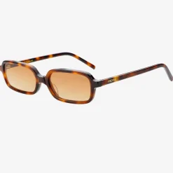 Best Worth Collective Miki Acetate Rectangular Sunglasses in Tortoise/Brown
