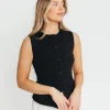 Online Worth Collective Mila Knit Top in Black - Nursing Friendly