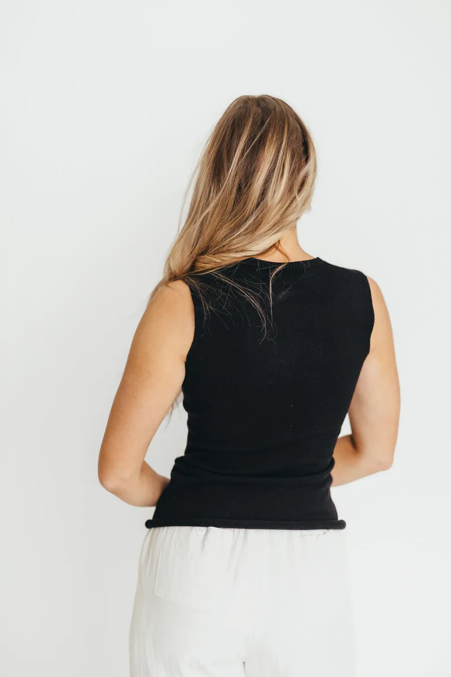 Online Worth Collective Mila Knit Top in Black - Nursing Friendly