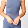 Hot Worth Collective Mile a Minute Top in Steel Blue