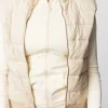 Discount Worth Collective Miley Puffer Vest in Light Taupe
