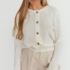 Best Worth Collective Molly Cardigan in Cream