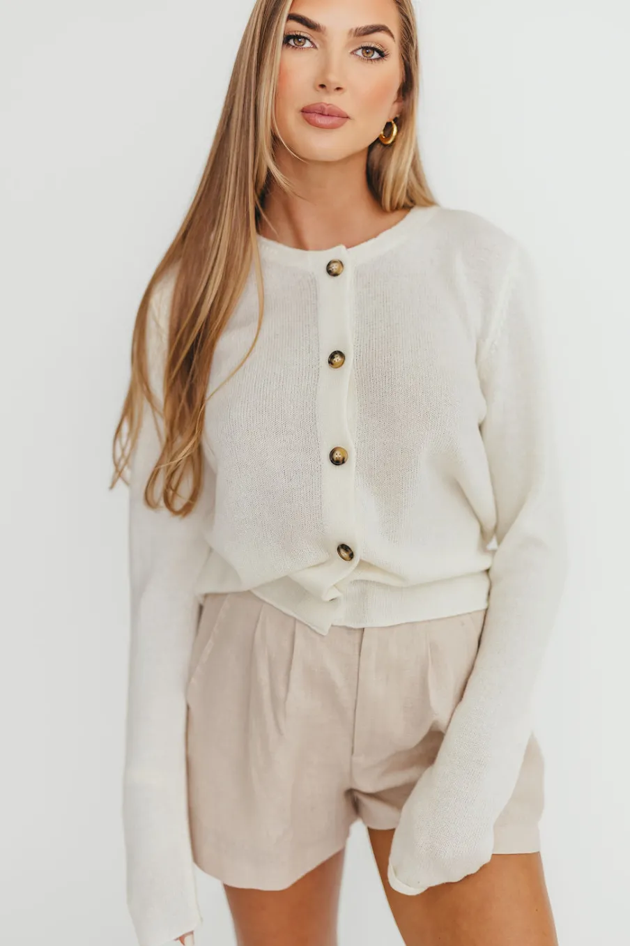 Best Worth Collective Molly Cardigan in Cream