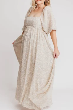 New Worth Collective Mona 'Love Story' Maxi Dress - Bump Friendly and Inclusive Sizing (S-3