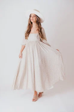 New Worth Collective Mona 'Love Story' Maxi Dress - Bump Friendly and Inclusive Sizing (S-3