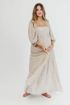 New Worth Collective Mona 'Love Story' Maxi Dress - Bump Friendly and Inclusive Sizing (S-3