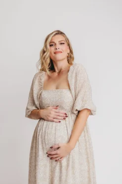 New Worth Collective Mona 'Love Story' Maxi Dress - Bump Friendly and Inclusive Sizing (S-3