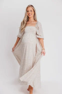 New Worth Collective Mona 'Love Story' Maxi Dress - Bump Friendly and Inclusive Sizing (S-3