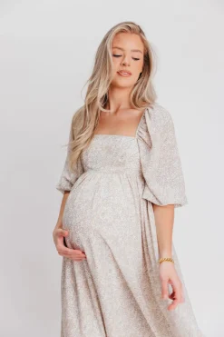 New Worth Collective Mona 'Love Story' Maxi Dress - Bump Friendly and Inclusive Sizing (S-3