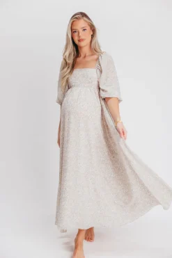 New Worth Collective Mona 'Love Story' Maxi Dress - Bump Friendly and Inclusive Sizing (S-3