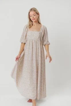 New Worth Collective Mona 'Love Story' Maxi Dress - Bump Friendly and Inclusive Sizing (S-3