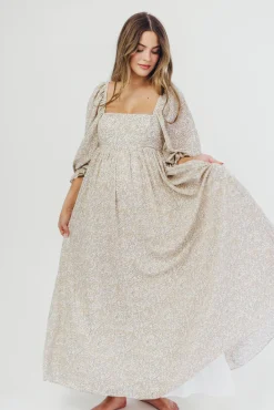New Worth Collective Mona 'Love Story' Maxi Dress - Bump Friendly and Inclusive Sizing (S-3