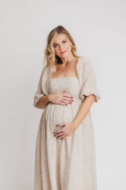 New Worth Collective Mona 'Love Story' Maxi Dress - Bump Friendly and Inclusive Sizing (S-3