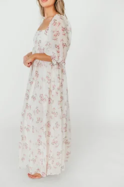 Sale Worth Collective Mona Maxi Dress in Pink Floral
