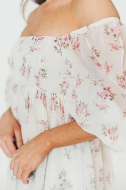 Sale Worth Collective Mona Maxi Dress in Pink Floral