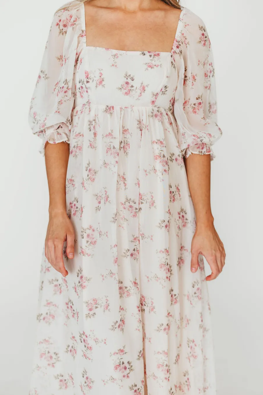 Sale Worth Collective Mona Maxi Dress in Pink Floral