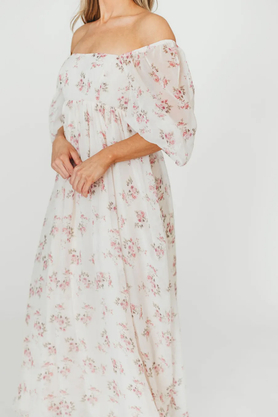Sale Worth Collective Mona Maxi Dress in Pink Floral