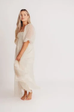 New Worth Collective Mona Maxi Dress with Smocking in Butter Floral - Bump Friendly & Inclu