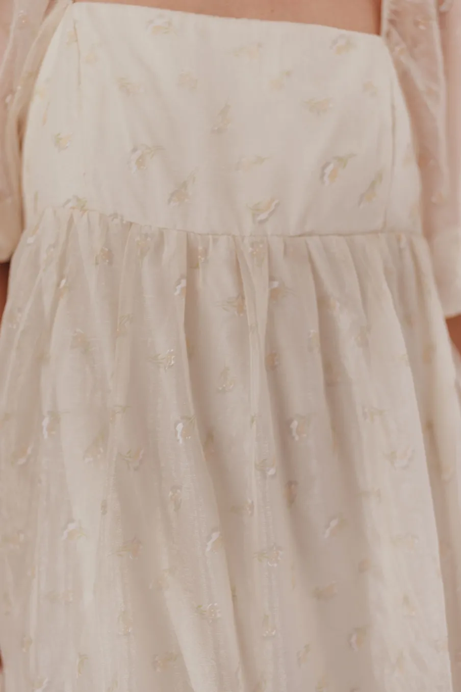 New Worth Collective Mona Maxi Dress with Smocking in Butter Floral - Bump Friendly & Inclu