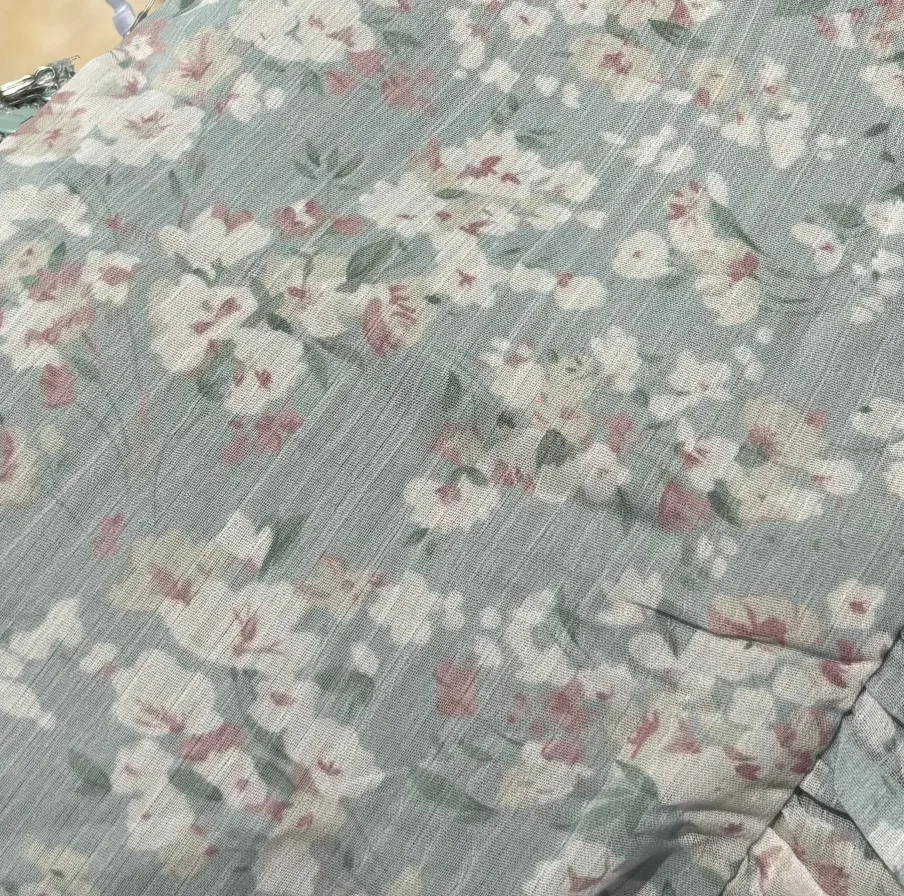 New Worth Collective Mona Maxi Dress with Smocking in Sage Green Floral - Bump Friendly & I