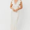 New Worth Collective Monarch Midi Dress in Cream