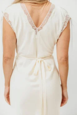 New Worth Collective Monarch Midi Dress in Cream