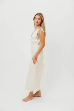 New Worth Collective Monarch Midi Dress in Cream