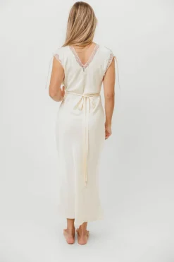 New Worth Collective Monarch Midi Dress in Cream